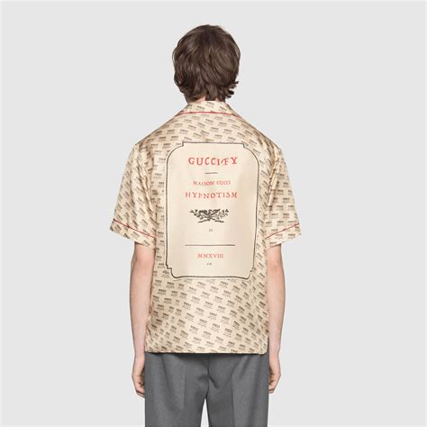 gucci stamp bowling shirt replica|gucci t shirt authentication.